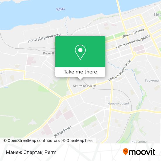 Манеж  Спартак map