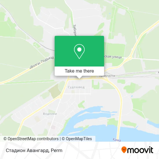 Стадион Авангард map