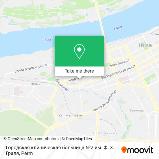 Городская клиническая больница №2 им. Ф. Х. Граля map