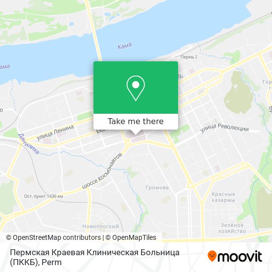 Пермская Краевая Клиническая Больница (ПККБ) map