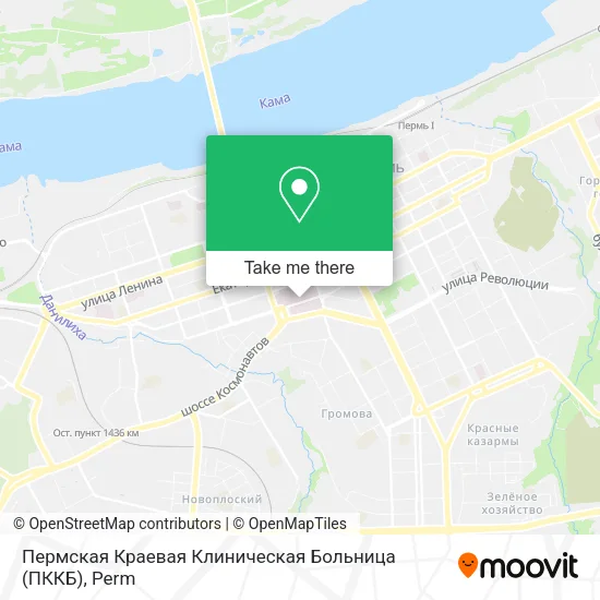 Пермская Краевая Клиническая Больница (ПККБ) map