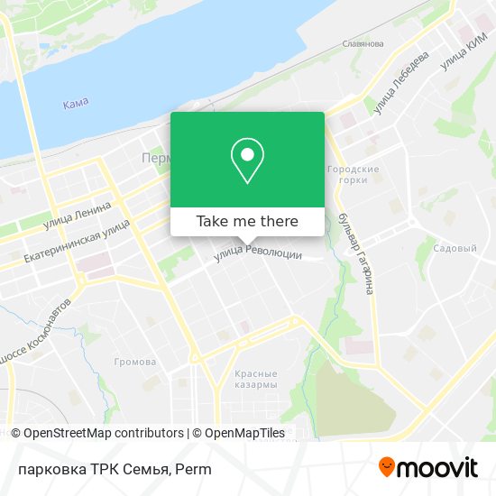 парковка ТРК  Семья map