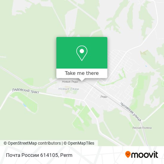 Почта России 614105 map