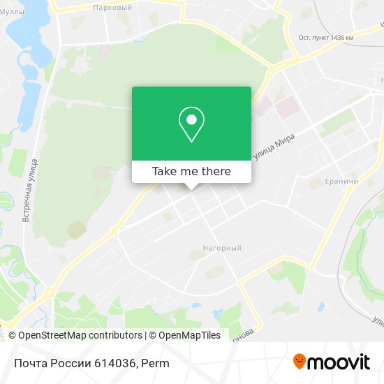 Почта России 614036 map