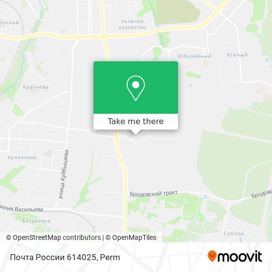 Почта России 614025 map