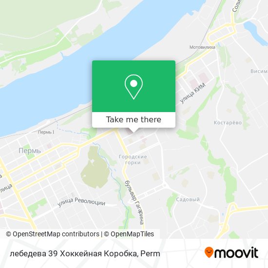 лебедева 39 Хоккейная Коробка map
