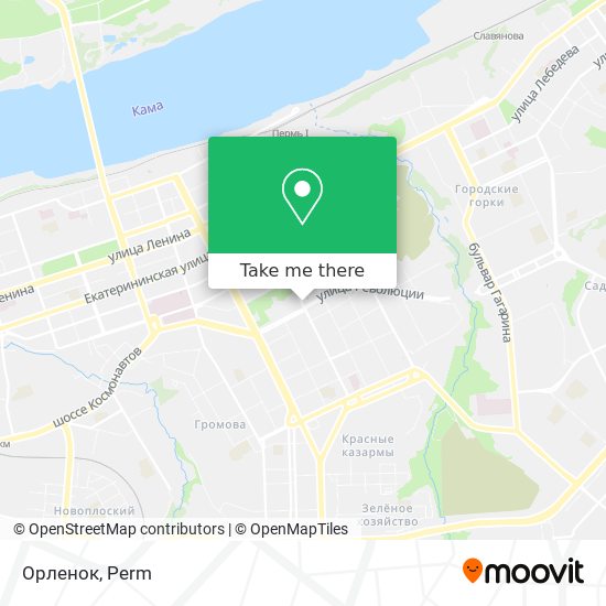 Орленок map