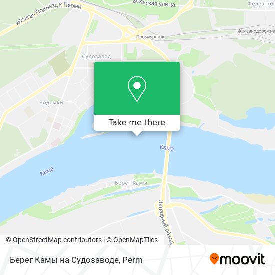 Берег Камы на Судозаводе map