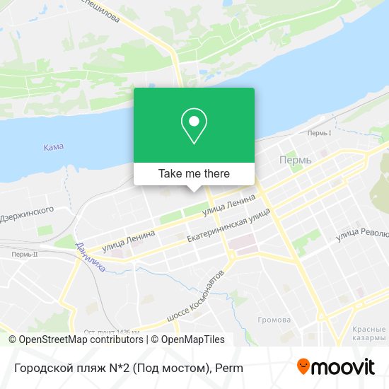 Городской пляж N*2 (Под мостом) map