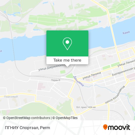 ПГНИУ Спортзал map