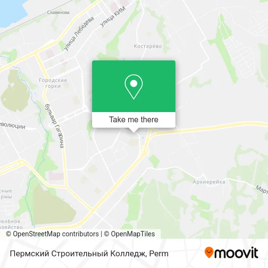 Пермский Строительный Колледж map