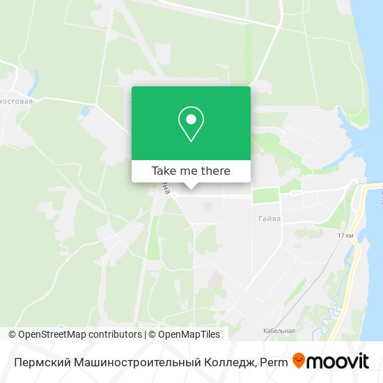 Пермский Машиностроительный Колледж map