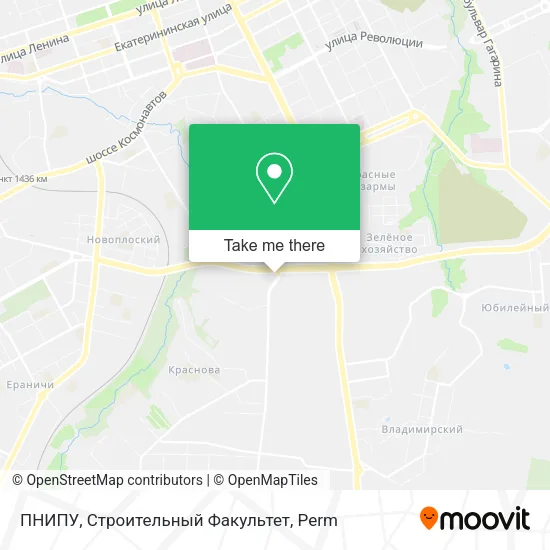 ПНИПУ, Строительный Факультет map
