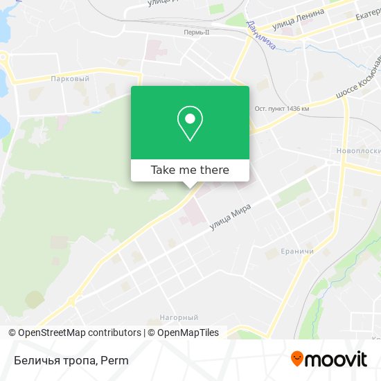 Беличья тропа map