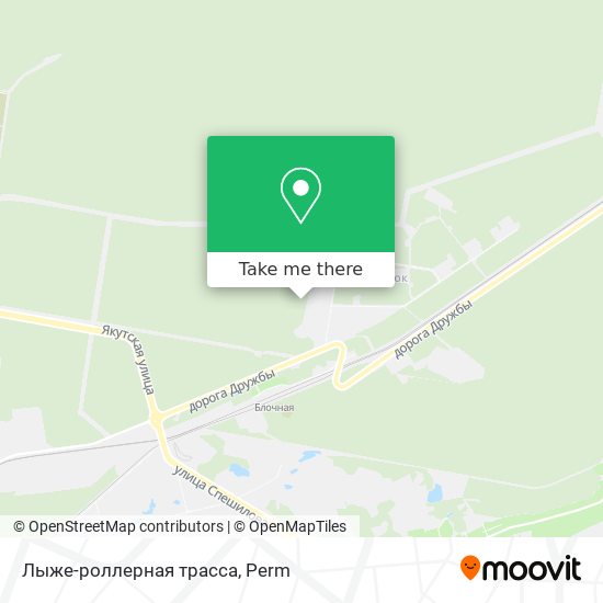 Лыже-роллерная трасса map