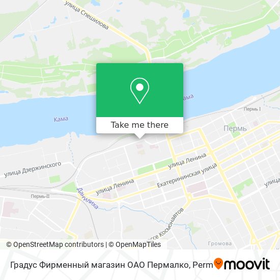 Градус  Фирменный магазин ОАО Пермалко map