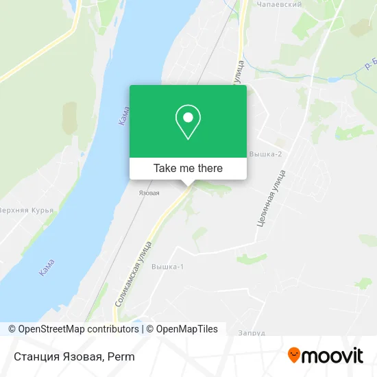 Станция  Язовая map