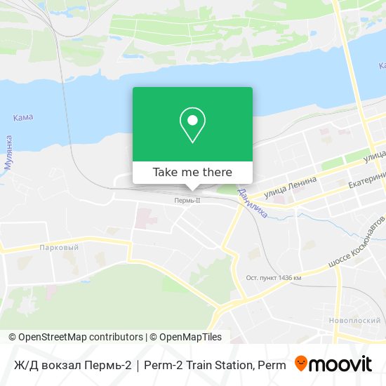 Ж / Д вокзал Пермь-2｜Perm-2 Train Station map