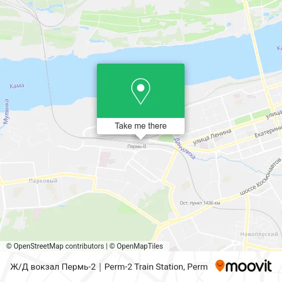 Ж / Д вокзал Пермь-2｜Perm-2 Train Station map