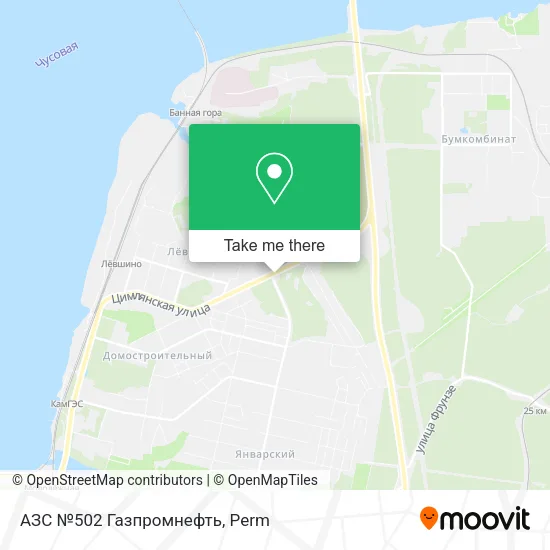 АЗС №502  Газпромнефть map