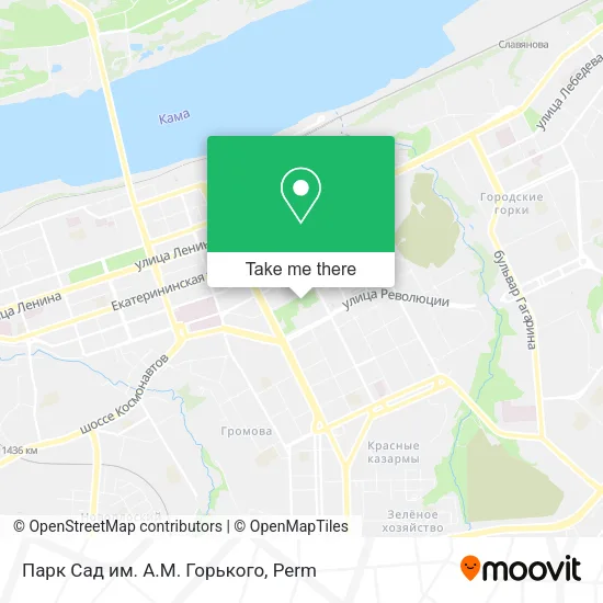 Парк  Сад им. А.М. Горького map