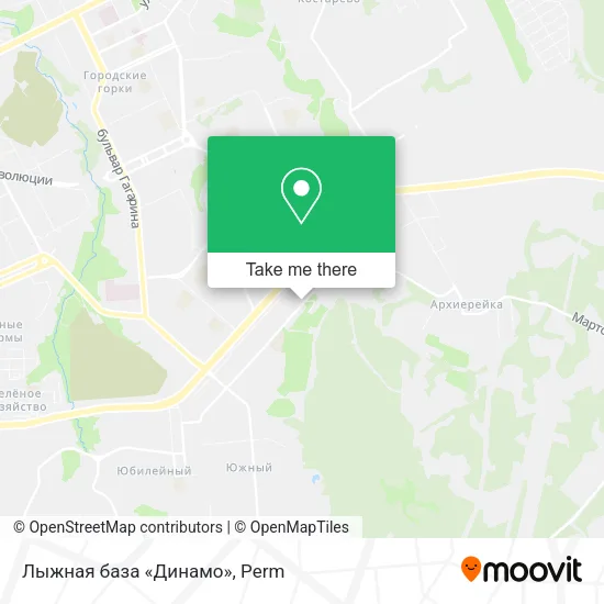 Лыжная база «Динамо» map