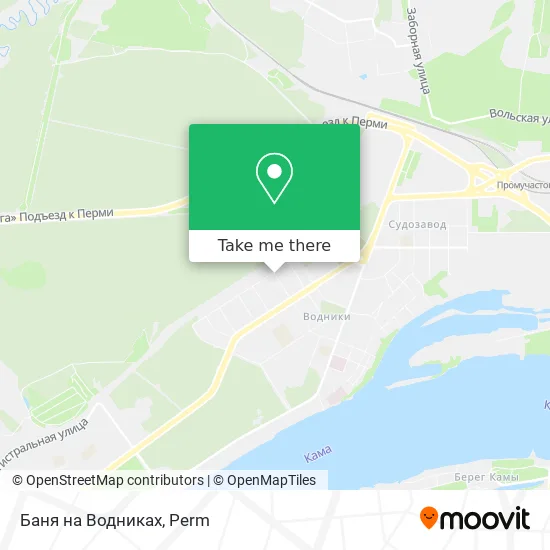 Баня на Водниках map