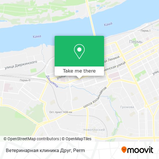 Ветеринарная клиника  Друг map