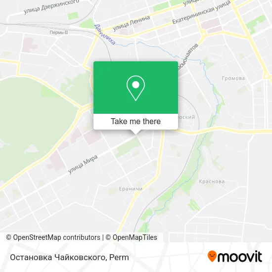 Остановка Чайковского map
