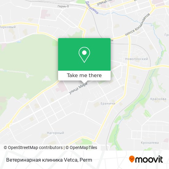 Ветеринарная клиника Vetca map
