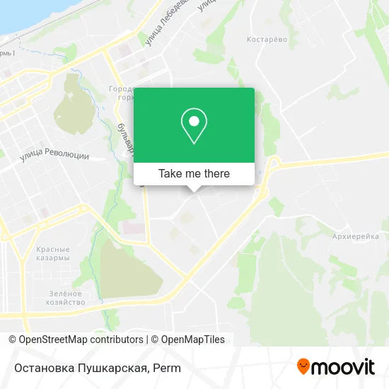 Остановка Пушкарская map