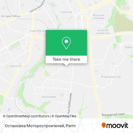 Остановка Моторостроителей map