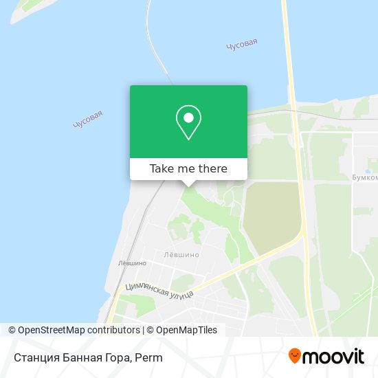 Станция Банная Гора map