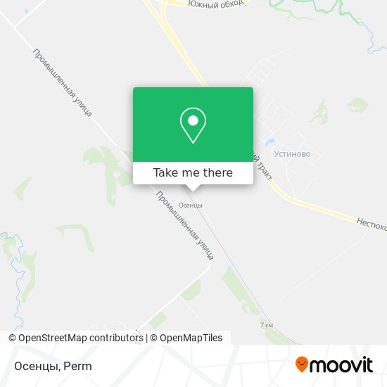 Осенцы map