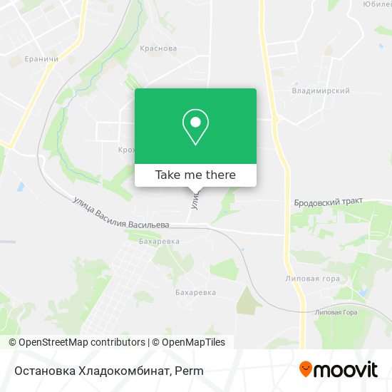 Остановка  Хладокомбинат map