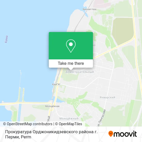Прокуратура Орджоникидзевского района г. Перми map