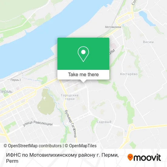 ИФНС по Мотовилихинскому району г. Перми map