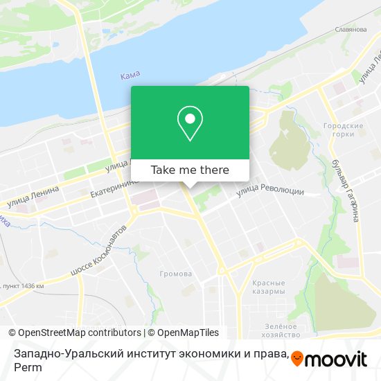 Западно-Уральский институт экономики и права map
