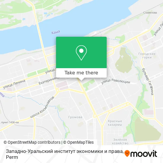 Западно-Уральский институт экономики и права map