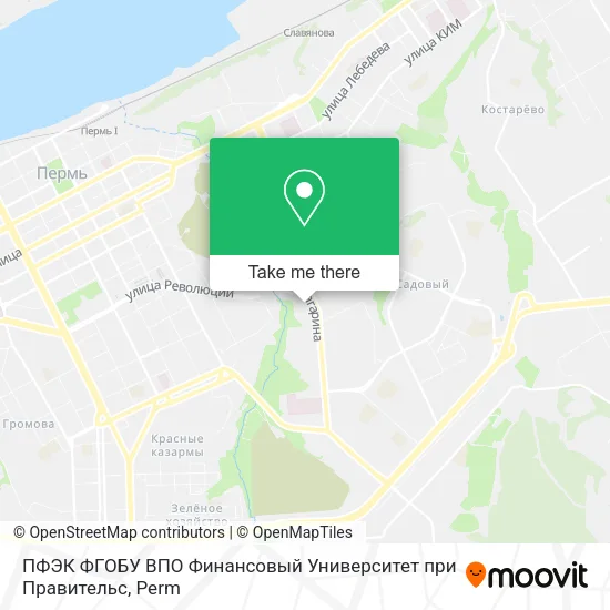 ПФЭК ФГОБУ ВПО  Финансовый Университет при Правительс map