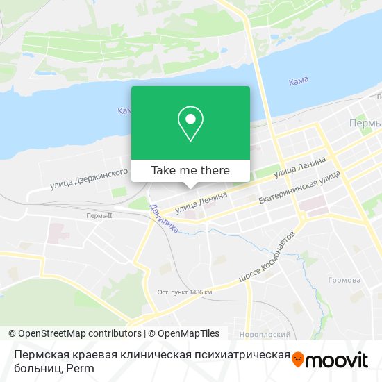 Пермская краевая клиническая психиатрическая больниц map