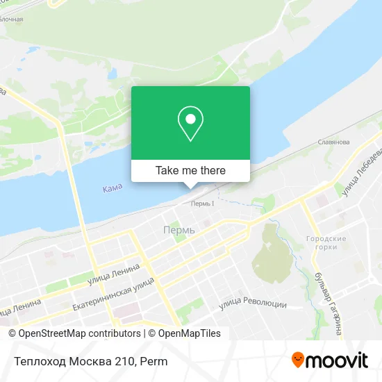 Теплоход Москва 210 map