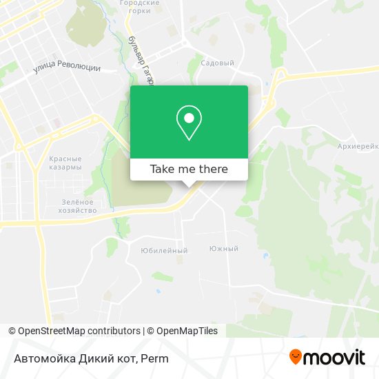 Автомойка  Дикий кот map