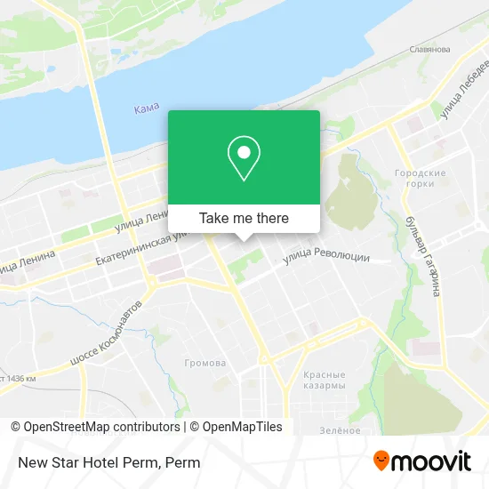 New Star Hotel Perm map