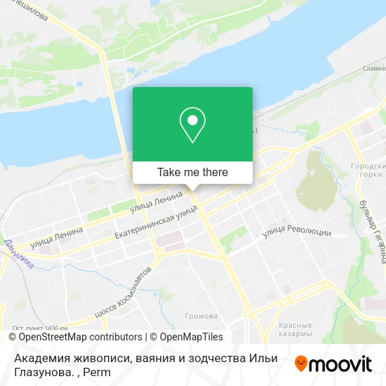 Академия живописи, ваяния и зодчества Ильи Глазунова. map