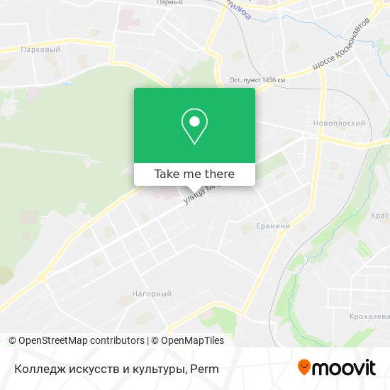 Колледж искусств и культуры map