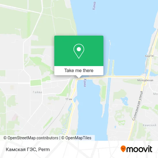 Камская ГЭС map