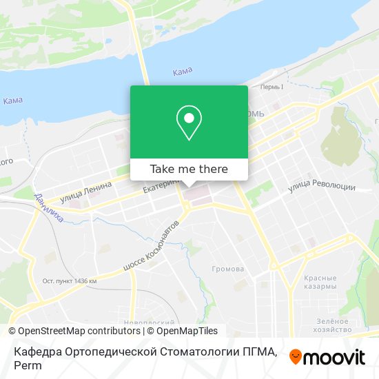 Кафедра Ортопедической Стоматологии ПГМА map