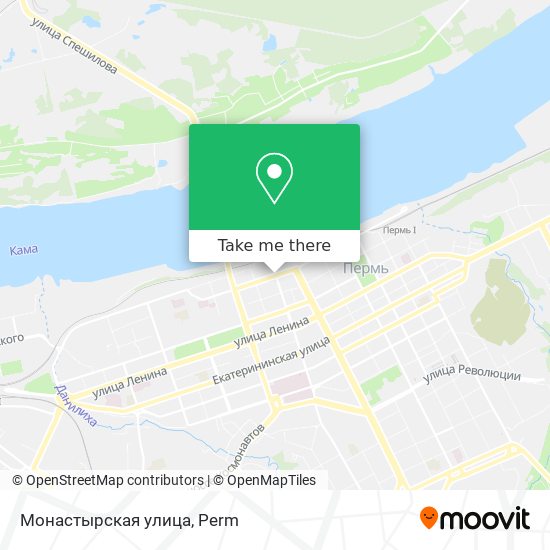 Монастырская улица map