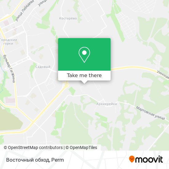 Восточный обход map